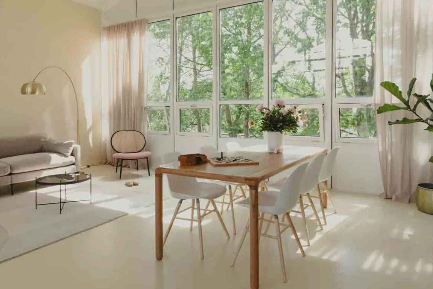 Kuipstoelen|Eetkamerstoelen Zonder Armleuning-Zuiver Albert Kuip (set van 2) Eetkamerstoel White