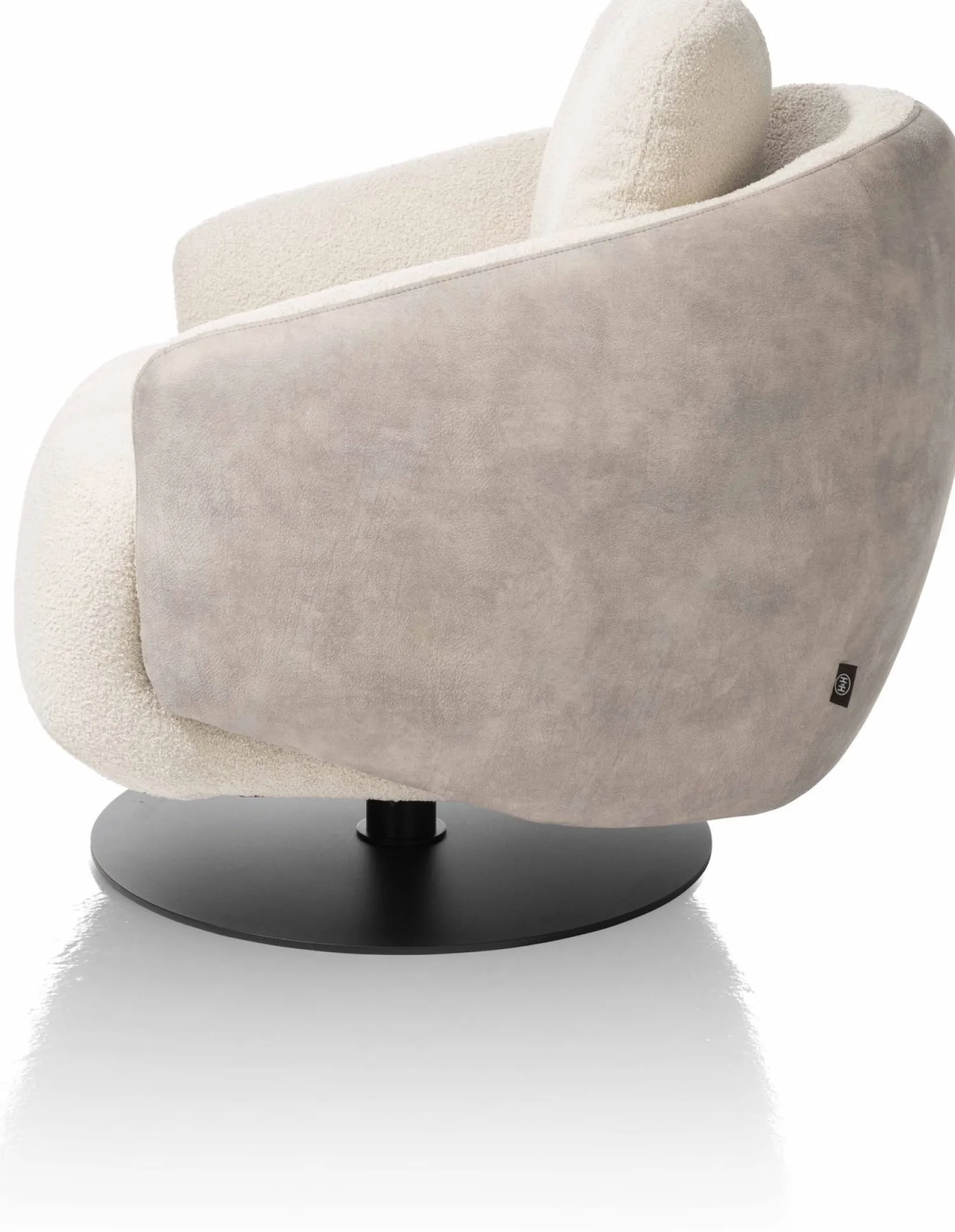Draaifauteuils-Henders en Hazel Alberta Fauteuil Taurus, Kiezel