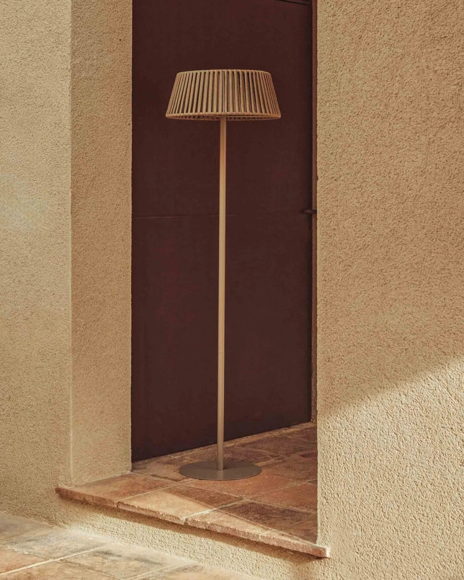 Vloerlampen|Vloerlampen-Kave Home Aldet Vloerlamp Beige