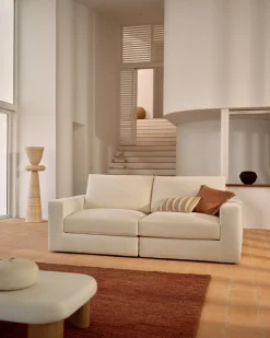 Zitbanken-Kave Home Alea 3-Zitsbank Ecru