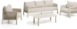 Loungesets-Kave Home Aleria Loungeset Beige