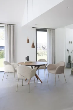 Design Stoelen|Eetkamerstoelen Met Armleuning-LABEL Vandenberg Aletta Eetkamerstoel Beige