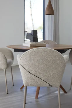 Design Stoelen|Eetkamerstoelen Met Armleuning-LABEL Vandenberg Aletta Eetkamerstoel Beige