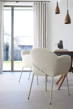 Design Stoelen|Eetkamerstoelen Met Armleuning-LABEL Vandenberg Aletta Eetkamerstoel Beige