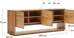 Dressoirs-Kave Home Alguema Dressoir Naturel