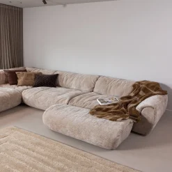 Vloerkleden|Wollen Vloerkleden-WOOOD Alicia Vloerkleed Sand