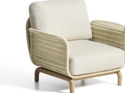 Tuinstoelen-Kave Home Alipa Outdoor Fauteuil Ecru