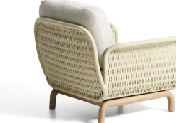 Tuinstoelen-Kave Home Alipa Outdoor Fauteuil Ecru