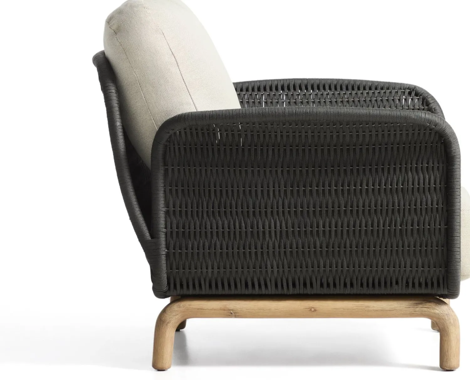 Tuinstoelen-Kave Home Alipa Outdoor Fauteuil Antraciet
