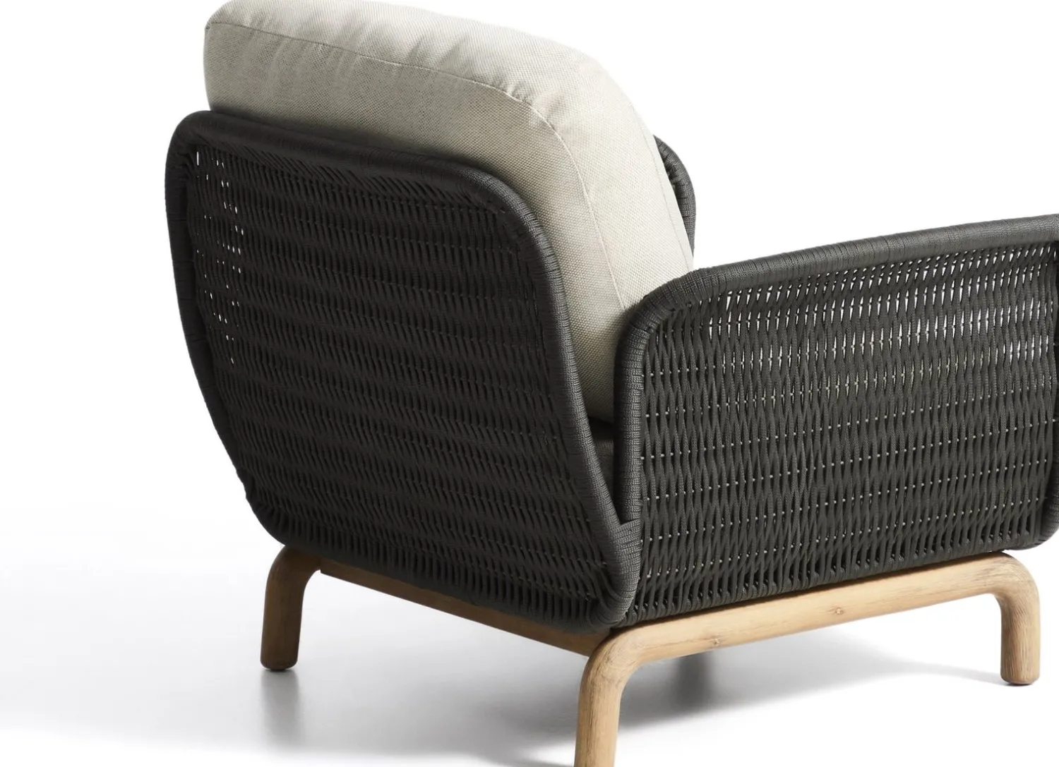 Tuinstoelen-Kave Home Alipa Outdoor Fauteuil Antraciet