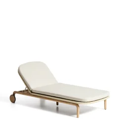 Tuinstoelen-Kave Home Alipa Outdoor Ligstoel Ecru