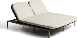Tuinstoelen-Kave Home Alipa 2-persoons Ligstoel Antraciet