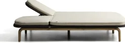Tuinstoelen-Kave Home Alipa 2-persoons Ligstoel Antraciet