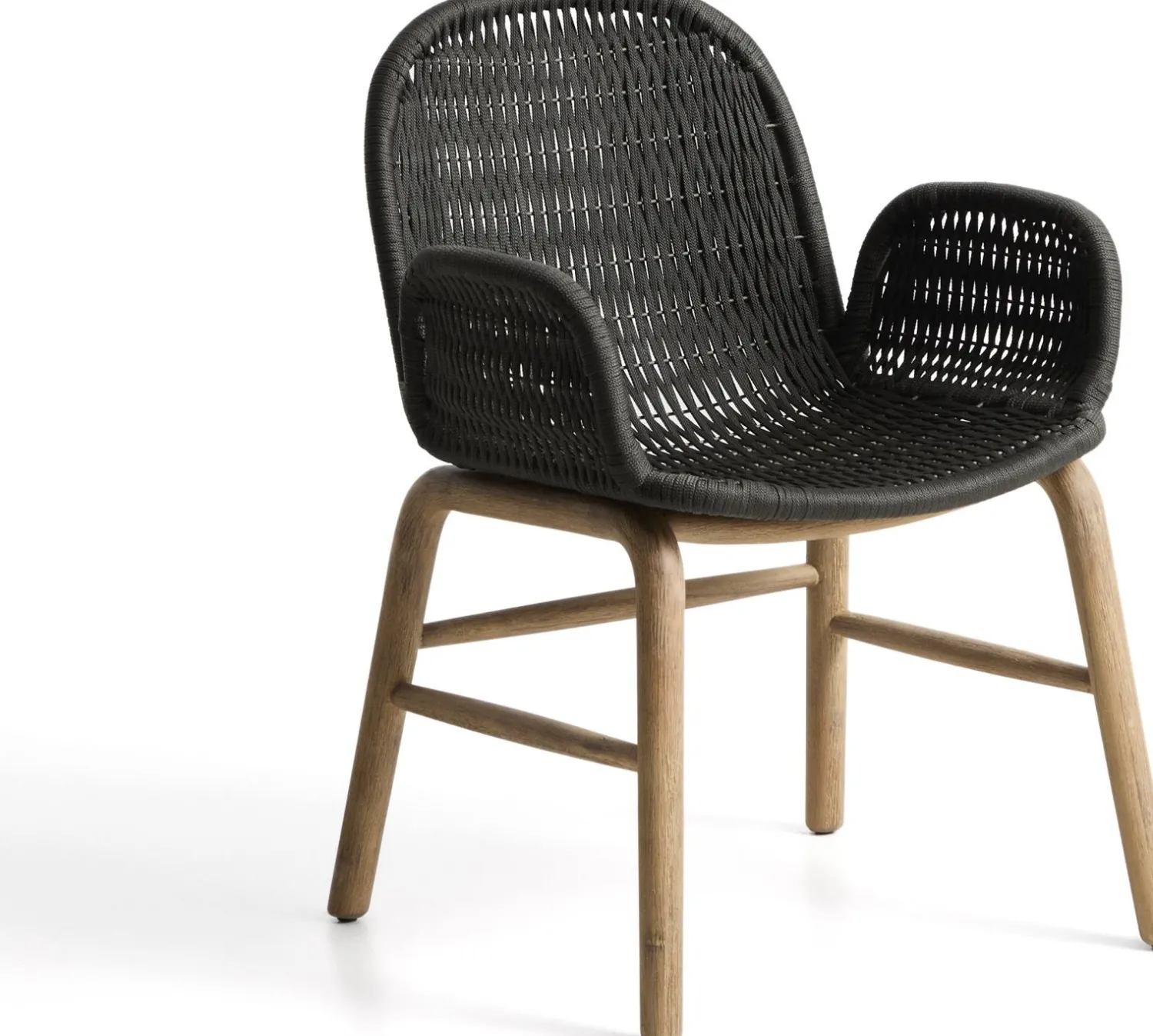 Tuinstoelen-Kave Home Alipa Tuin Armstoel Antraciet