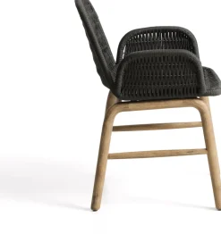 Tuinstoelen-Kave Home Alipa Tuin Armstoel Antraciet