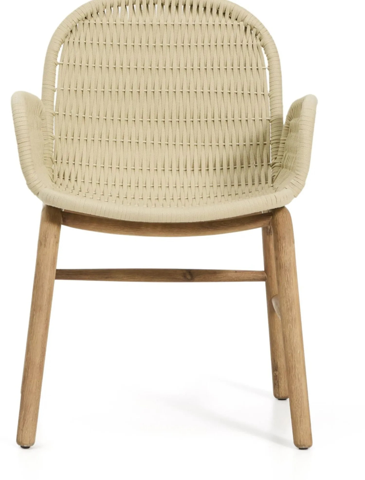 Tuinstoelen-Kave Home Alipa Tuin Armstoel Ecru