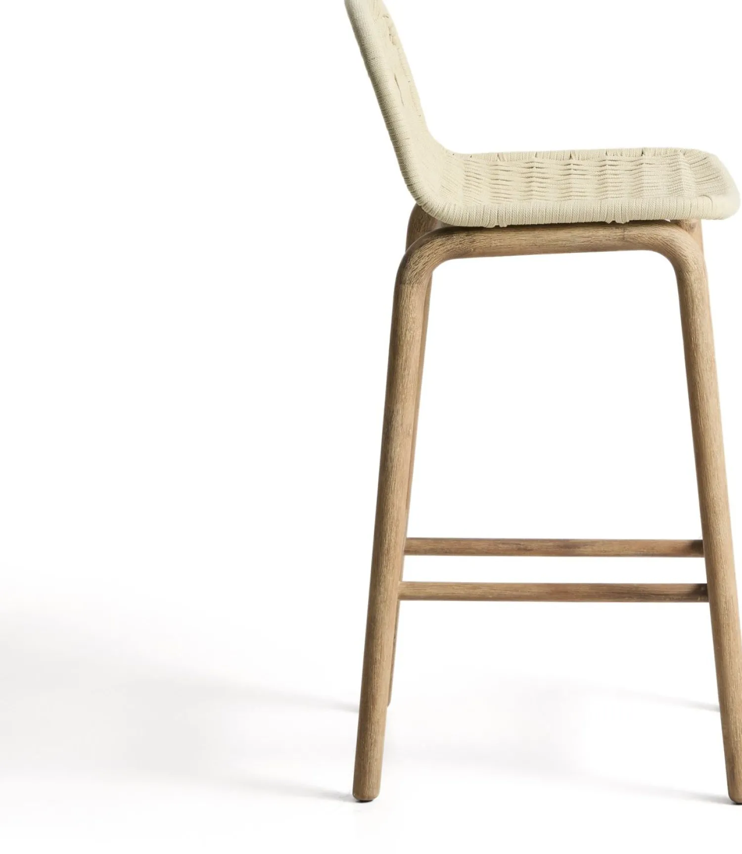 Tuinstoelen-Kave Home Alipa Tuin Barkruk Ecru