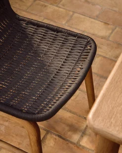 Tuinstoelen-Kave Home Alipa Tuinstoel Antraciet