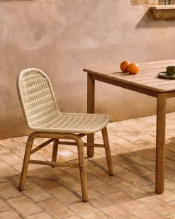 Tuinstoelen-Kave Home Alipa Tuinstoel Ecru