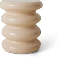 Ronde Bijzettafels-HKLIVING Allure Bijzettafel Cream