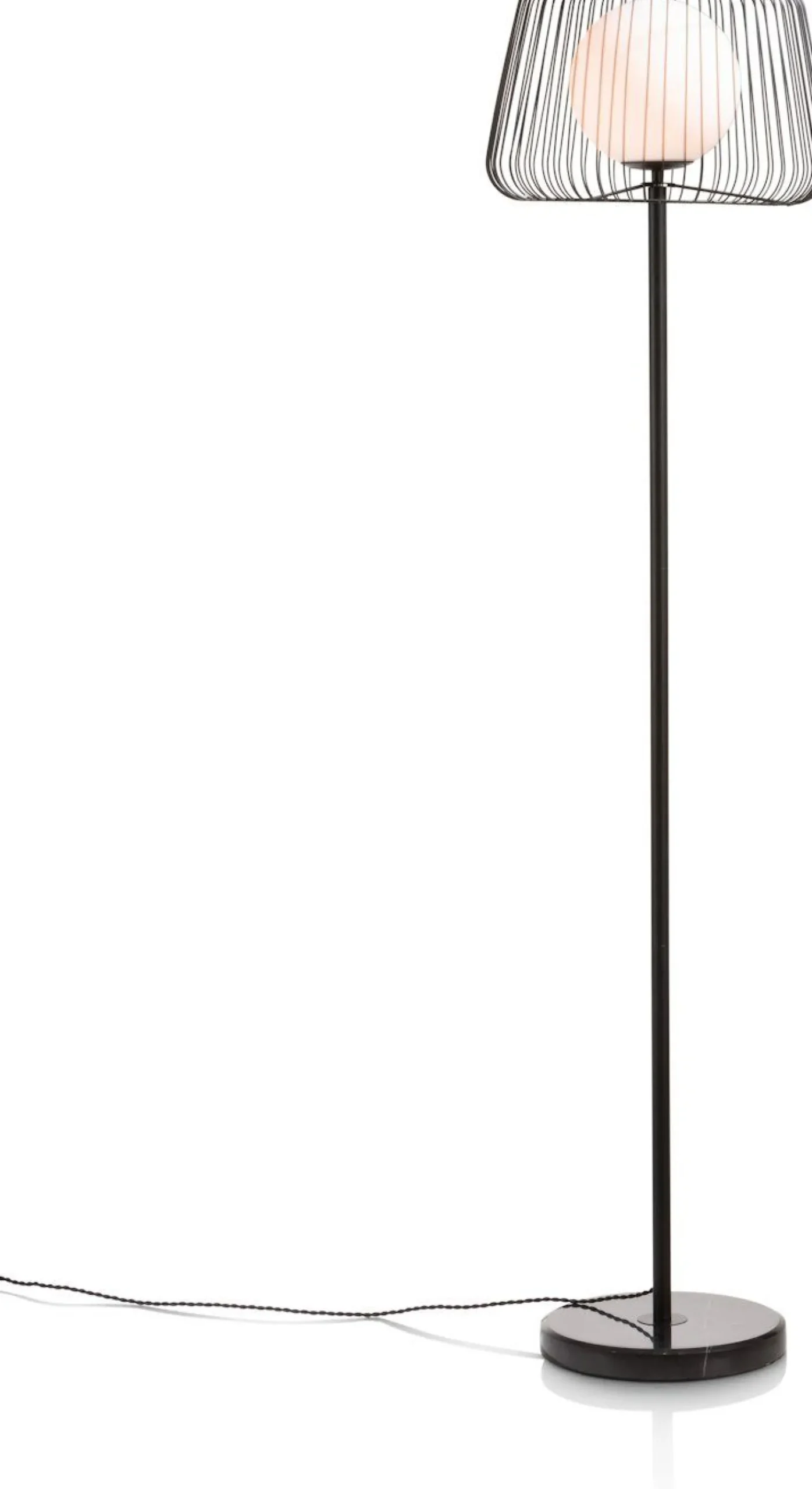 Industriële Vloerlampen|Vloerlampen-COCO maison Ally Vloerlamp Zwart