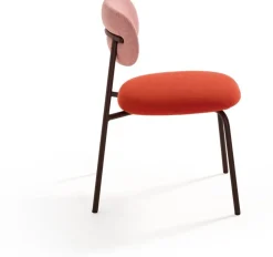Design Stoelen|Eetkamerstoelen Zonder Armleuning-Artifort Aloa Eetkamerstoel Roze, Rood
