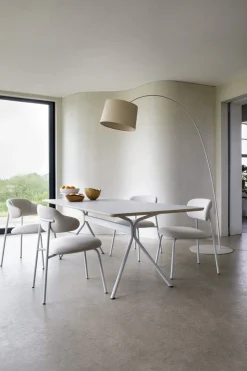 Design Stoelen|Eetkamerstoelen Zonder Armleuning-Artifort Aloa Eetkamerstoel Roze, Rood