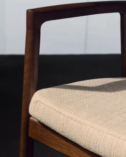 Tuinstoelen|Eetkamerstoelen Met Armleuning-Kave Home Alocs Eetkamerstoel Beige, Walnoot