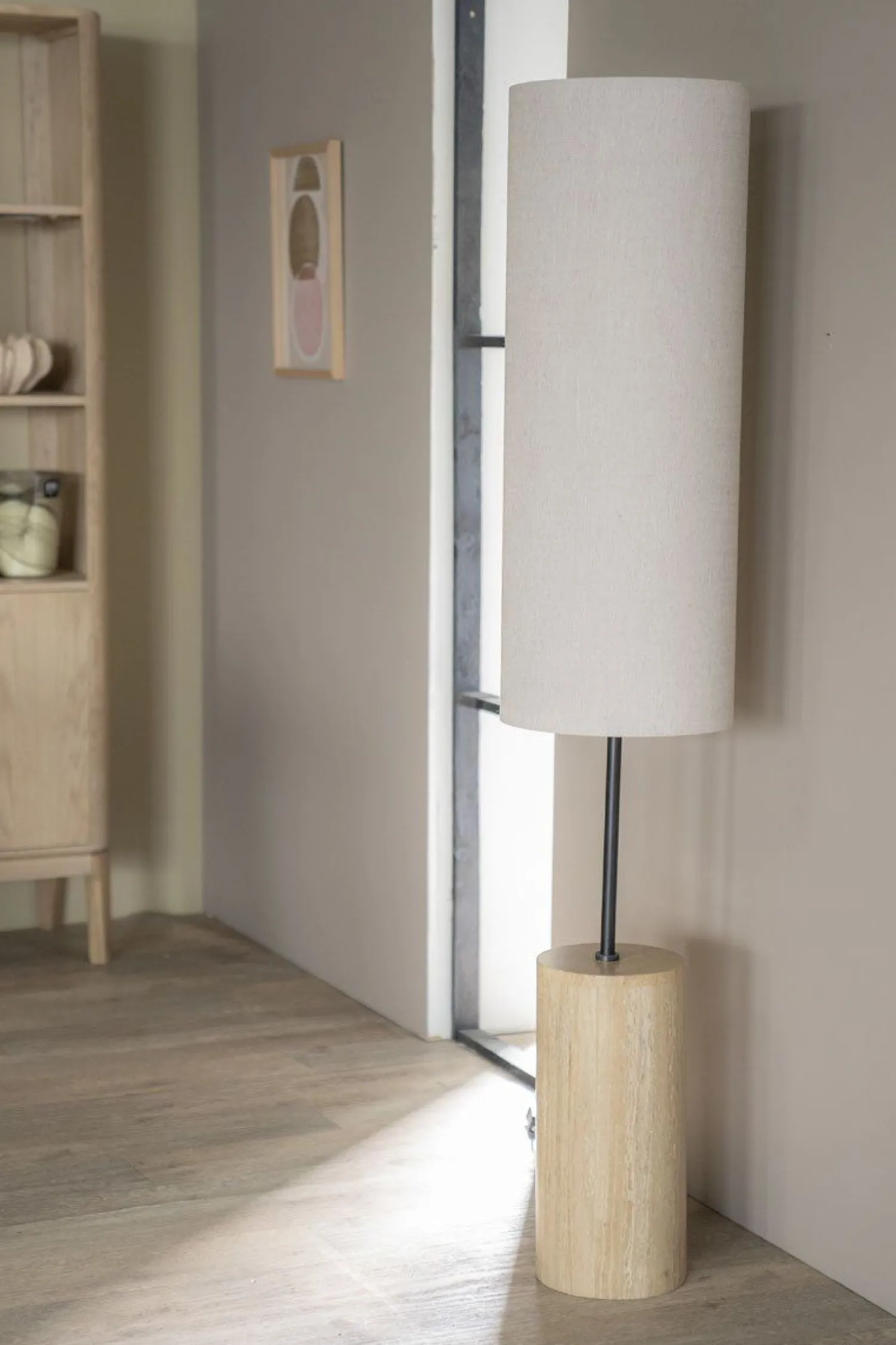 Vloerlampen|Vloerlampen-By Boo Amara Vloerlamp Beige