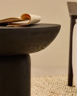 Houten Bijzettafels-Kave Home Ambra Bijzettafel Zwart