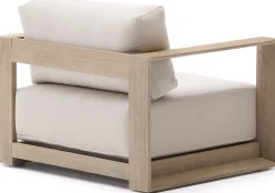 Tuinstoelen-Kave Home Ambra Fauteuil Beige