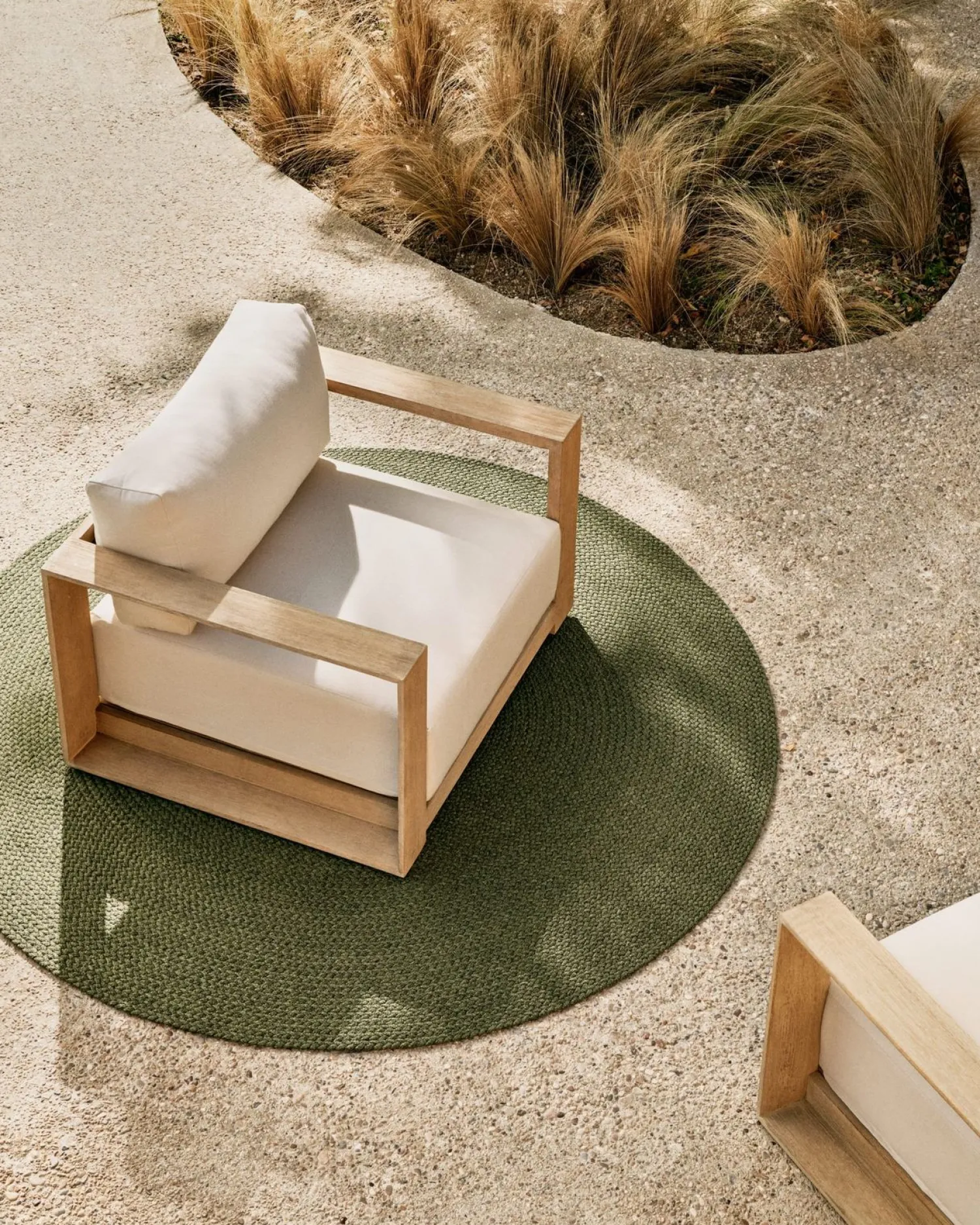 Tuinstoelen-Kave Home Ambra Fauteuil Beige