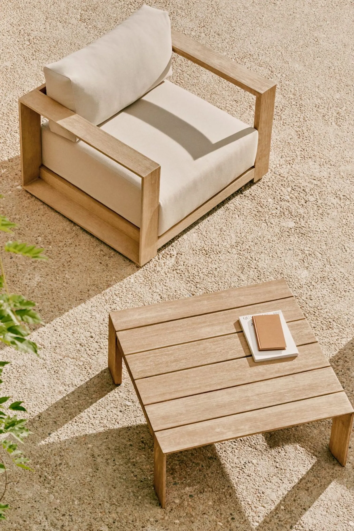 Tuinstoelen-Kave Home Ambra Fauteuil Beige