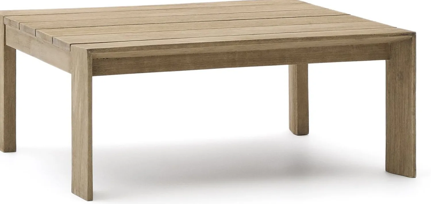 Houten Salontafels|Vierkante Salontafels-Kave Home Ambra Salontafel Naturel