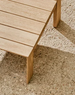 Houten Salontafels|Vierkante Salontafels-Kave Home Ambra Salontafel Naturel