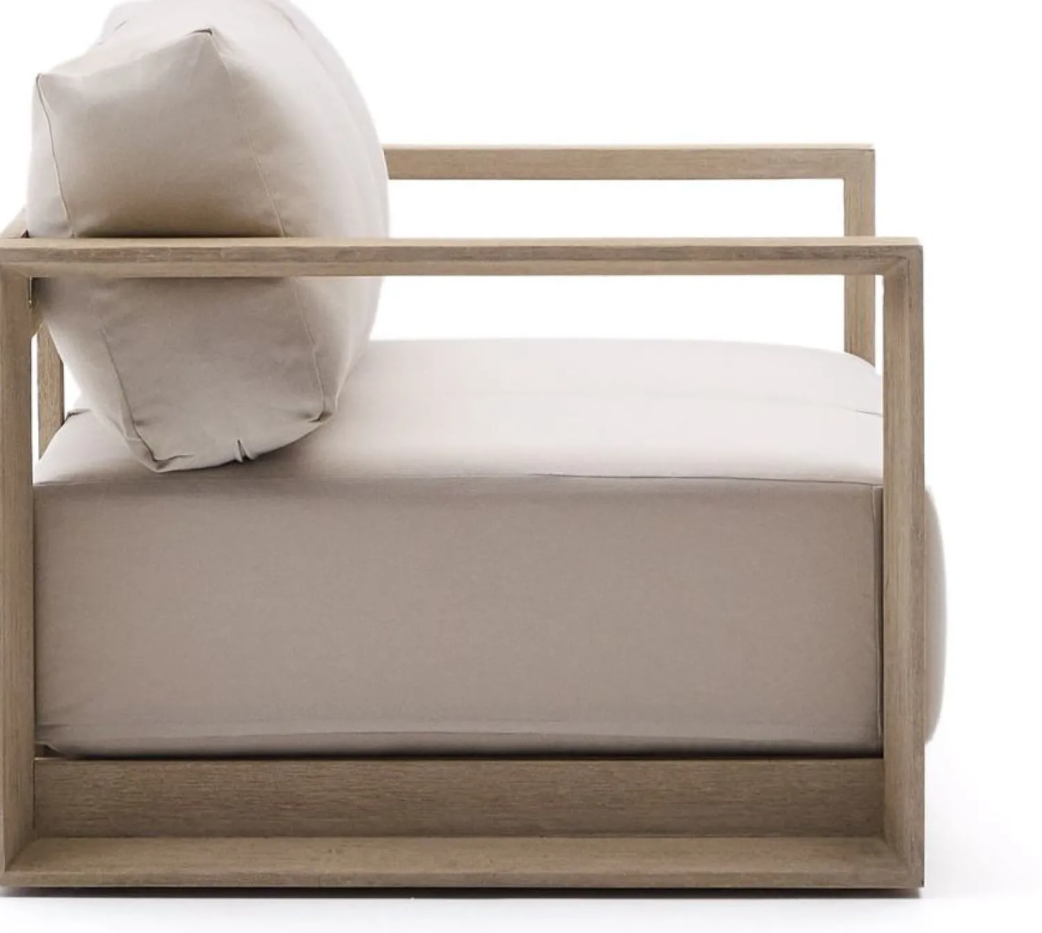 Tuinbanken|Zitbanken-Kave Home Ambra 2-Zitsbank Beige