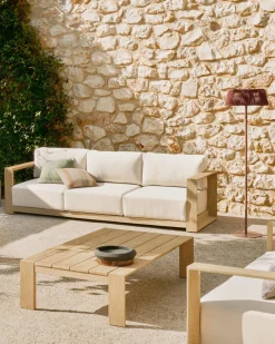 Tuinbanken|Zitbanken-Kave Home Ambra 2-Zitsbank Beige