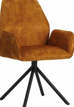 Draaibare Eetkamerstoelen|Eetkamerstoelen Met Armleuning-Eijerkamp Collectie Amira Eetkamerstoel Gold