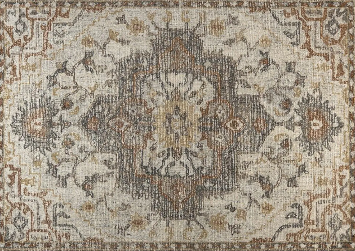 Vloerkleden|Wollen Vloerkleden-Dutchbone Amori Grey Vloerkleed Grey, Brick