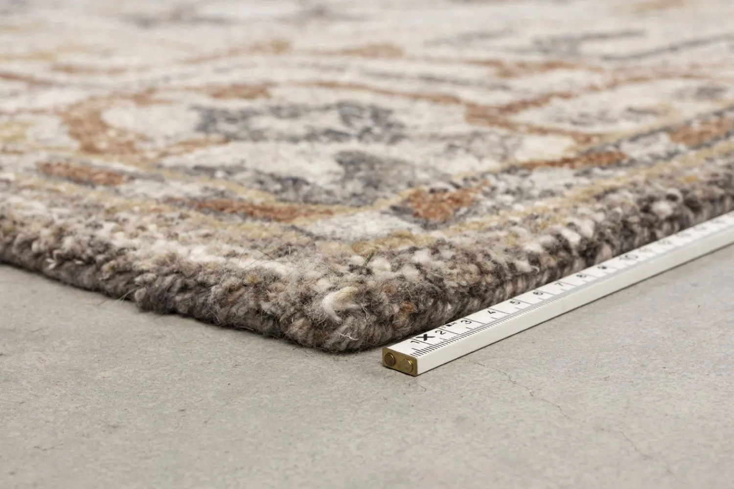 Vloerkleden|Wollen Vloerkleden-Dutchbone Amori Grey Vloerkleed Grey, Brick
