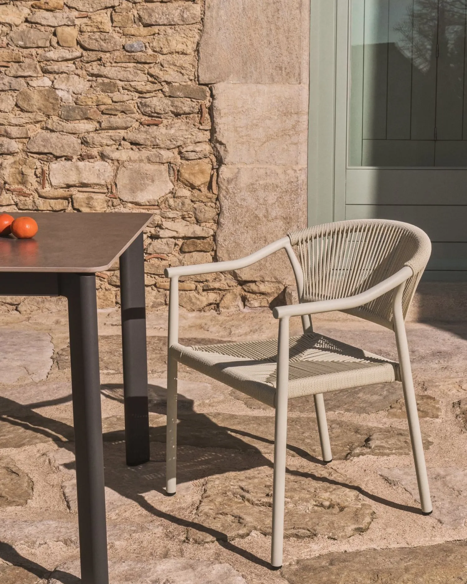 Tuintafels-Kave Home Anafi Tuintafel Grafiet