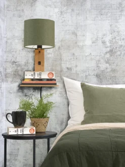 Industriële Wandlampen|Wandlampen-Good&Mojo Andes Natural Wandlamp green forest