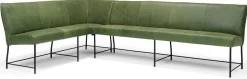 Hoek Eetkamerbanken|Stoffen Eetkamerbanken-Eijerkamp Collectie Andor Eetkamerbank Groen