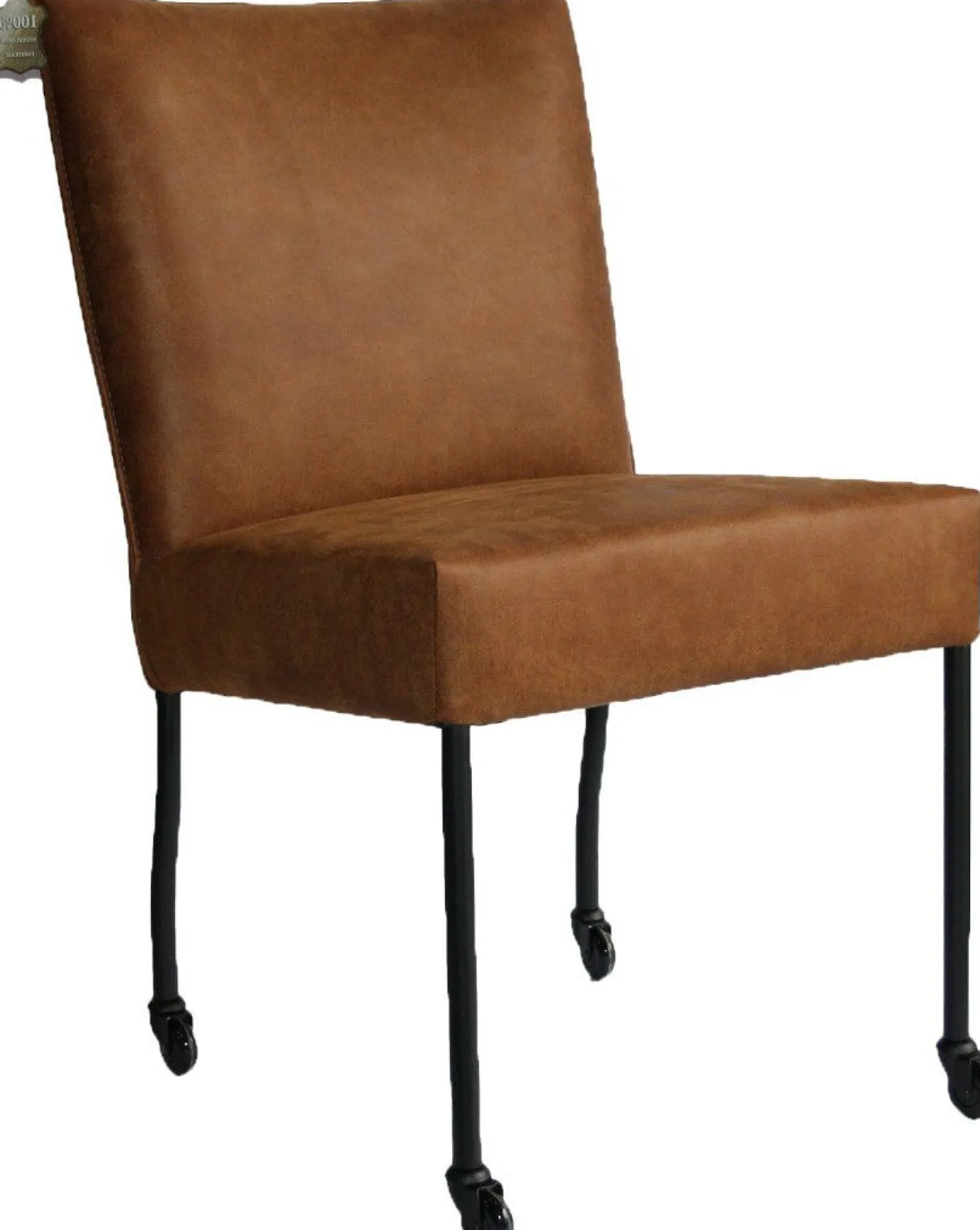 Eetkamerstoelen Met Wieltjes|Eetkamerstoelen Zonder Armleuning-Eijerkamp Collectie Andor Eetkamerstoel Bruin
