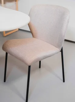 Eetkamerstoelen Zonder Armleuning-Eijerkamp Collectie Andrew Eetkamerstoel Grey