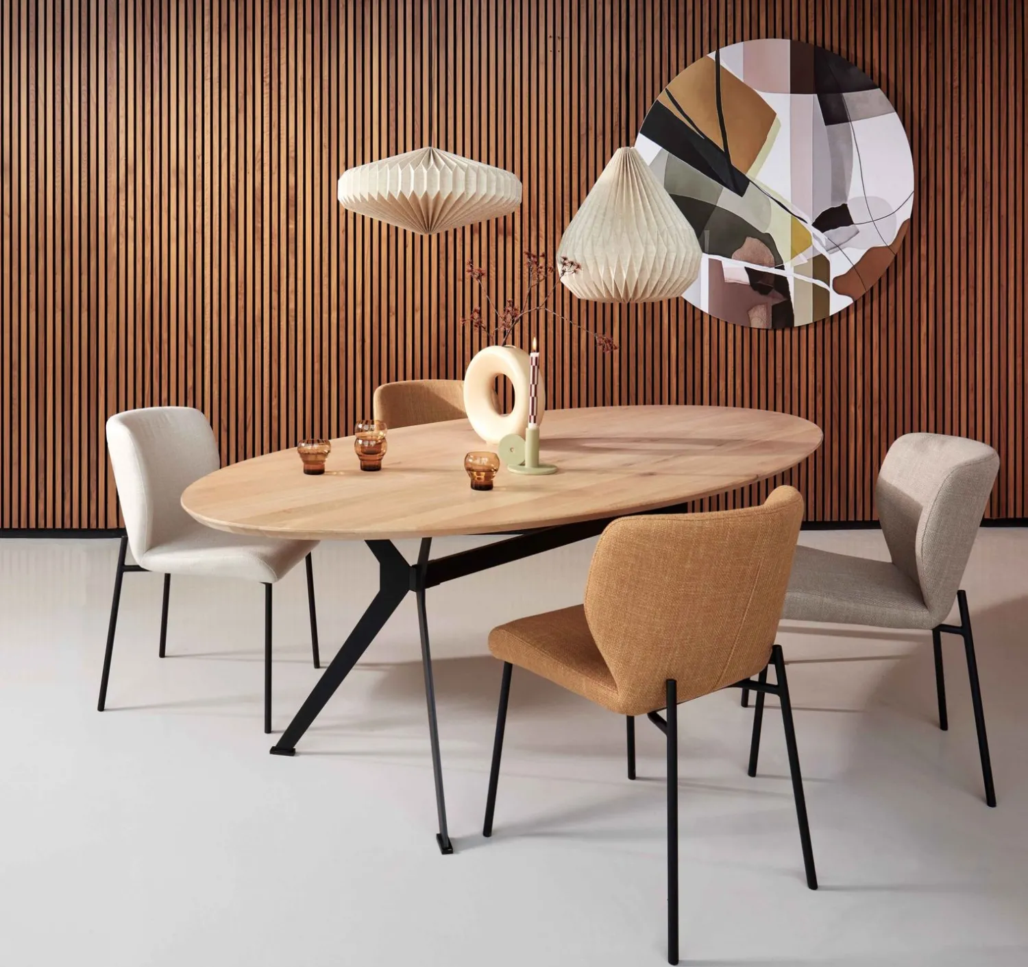 Eetkamerstoelen Zonder Armleuning-Eijerkamp Collectie Andrew Eetkamerstoel Yellow