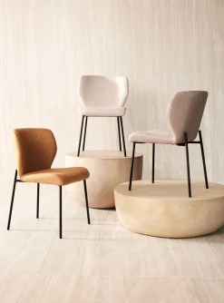Eetkamerstoelen Zonder Armleuning-Eijerkamp Collectie Andrew Eetkamerstoel Yellow