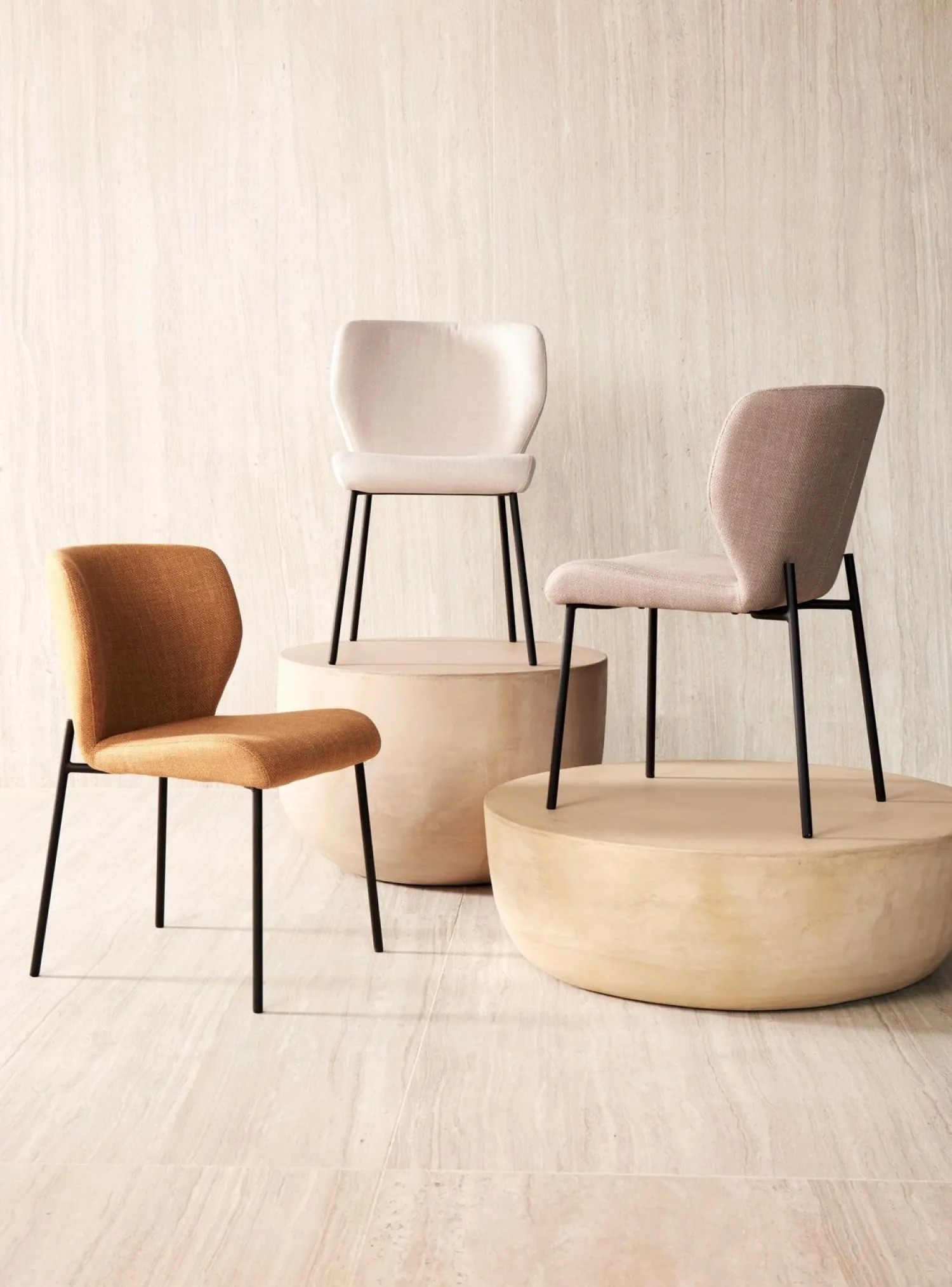 Eetkamerstoelen Zonder Armleuning-Eijerkamp Collectie Andrew Eetkamerstoel Yellow