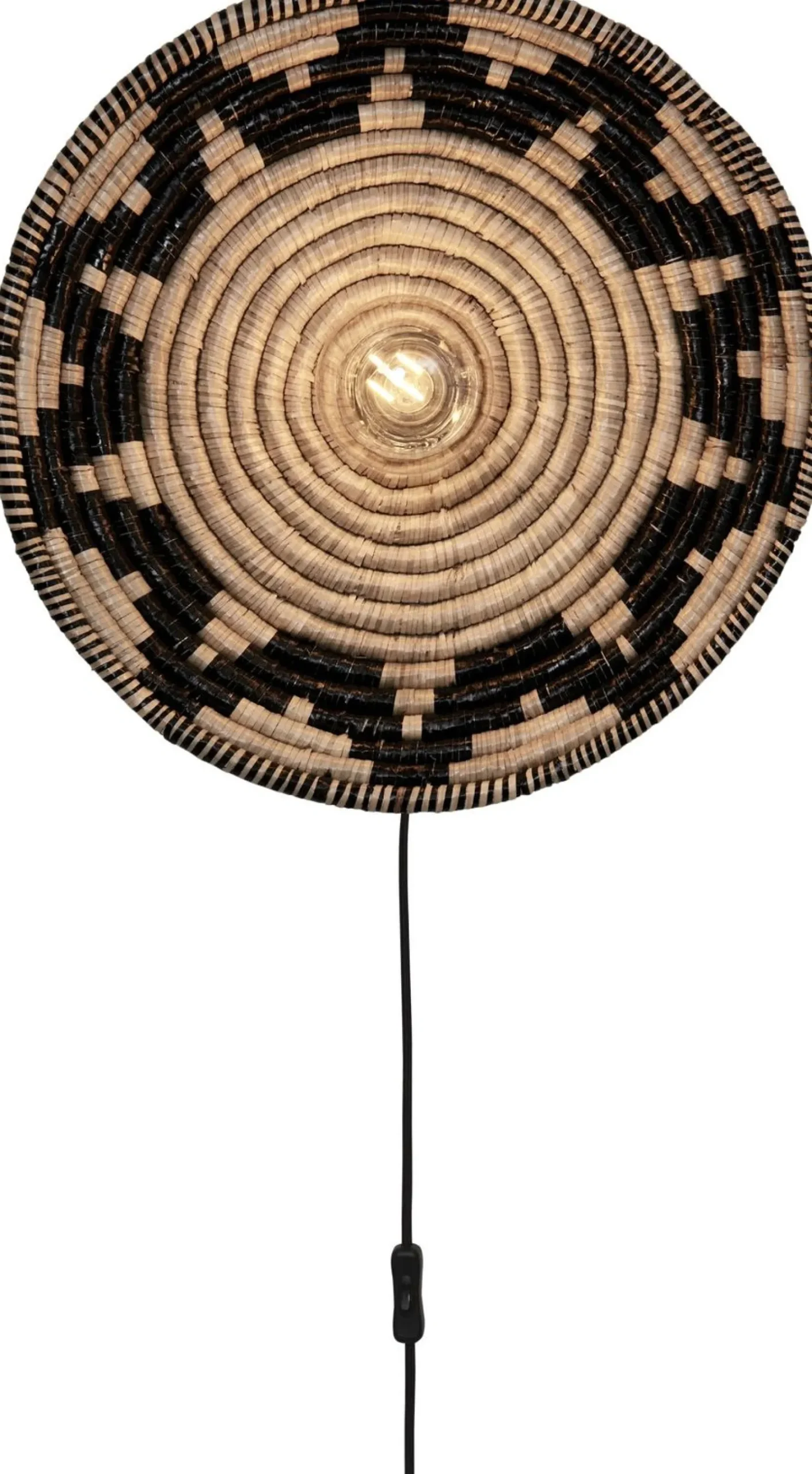 Wandlampen|Wandlampen-Good&Mojo Andros Wandlamp Black, Natural