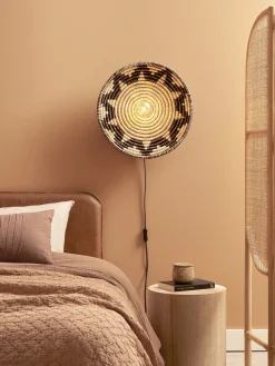 Wandlampen|Wandlampen-Good&Mojo Andros Wandlamp Black, Natural